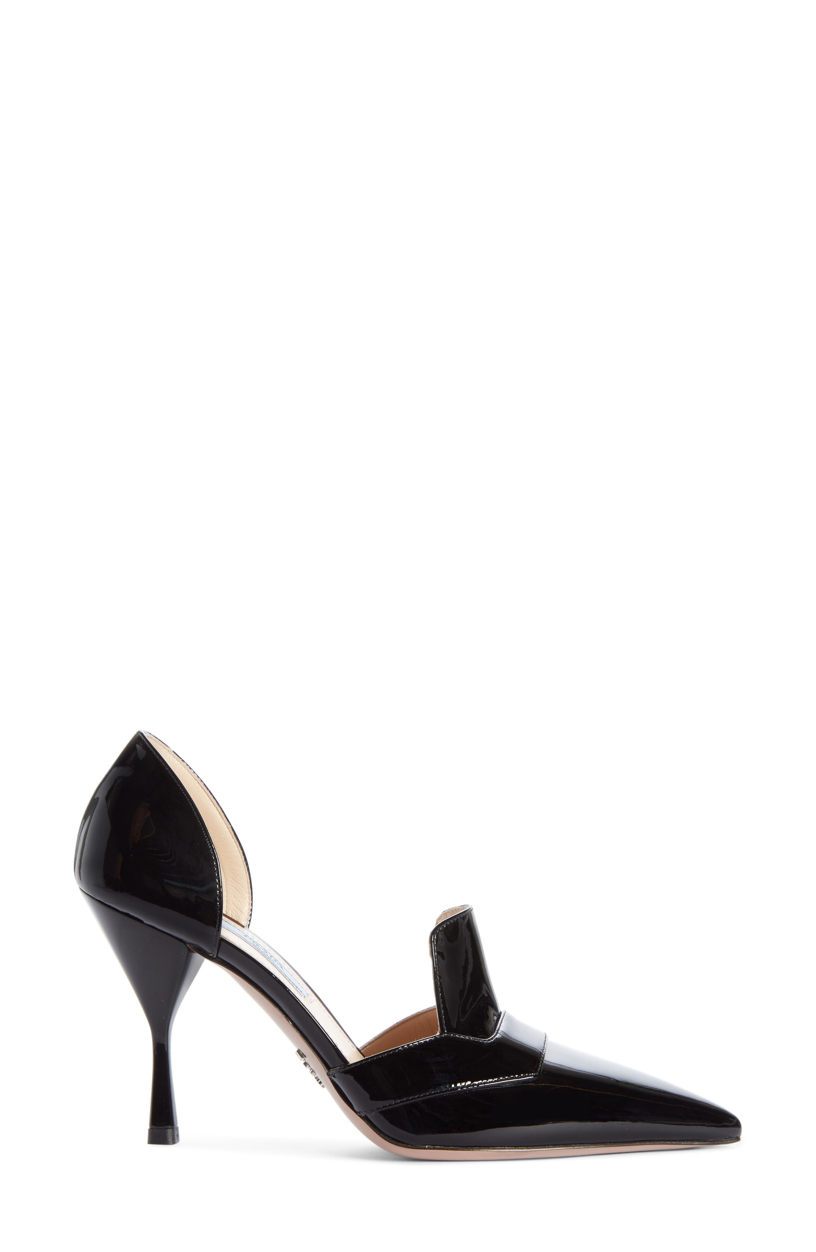 Prada Prade Open Side Loafer Pump, Alternate, color, 