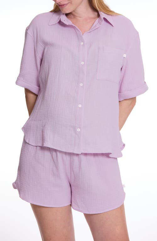 Cache Coeur Ice Cream Organic Cotton Gauze Maternity Short Pajamas