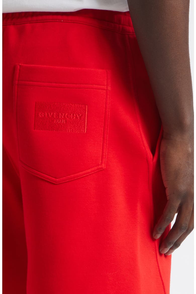 Couture Seam Cotton Blend Shorts, Alternate, color, RED/ PINK