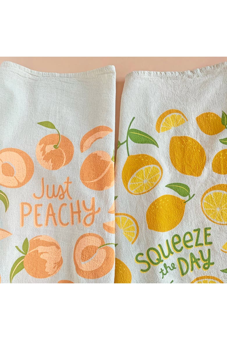 Peach Tart - Dish Towel Set of 2, Alternate, color, No Color