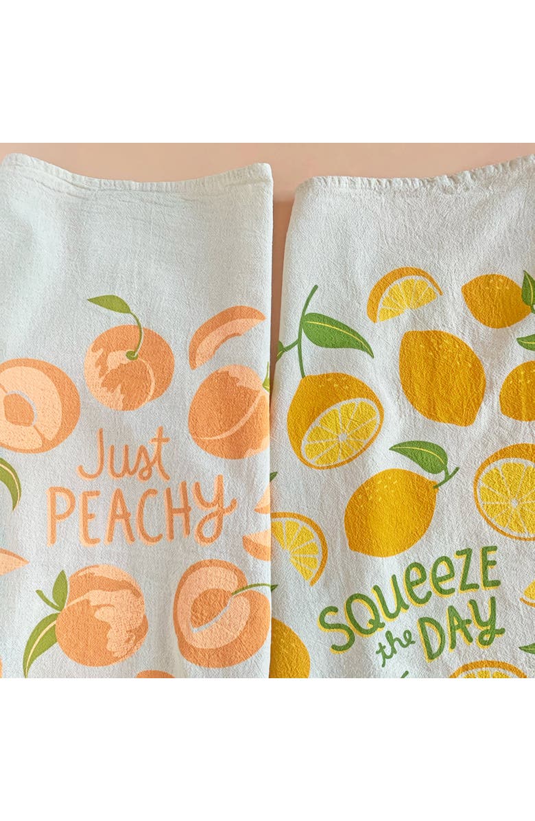 The Neighborgoods Peach Tart - Dish Towel Set of 2, Alternate, color, NO COLOR