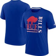 Nike Men's Nike Royal Buffalo Bills Wordmark Logo Tri-Blend T-Shirt