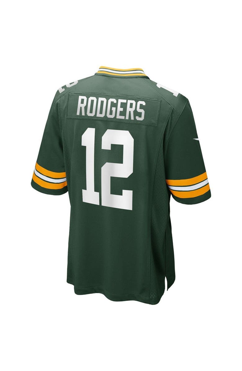 Nike Men's Green Bay Packers Aaron Rodgers Nike Green Game Player Jersey, Alternate, color,