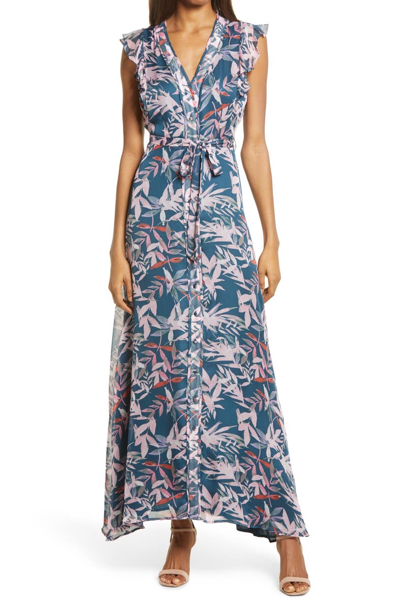 Chelsea28 Ruffle Tie Waist Dress, Main, color,