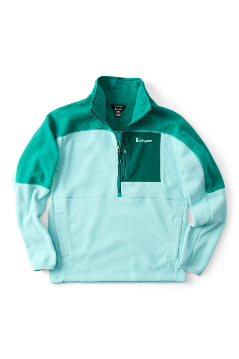 Abrazo Fleece Half-Zip Jacket - Women's, Alternate, color, Malachite and Tide Pool