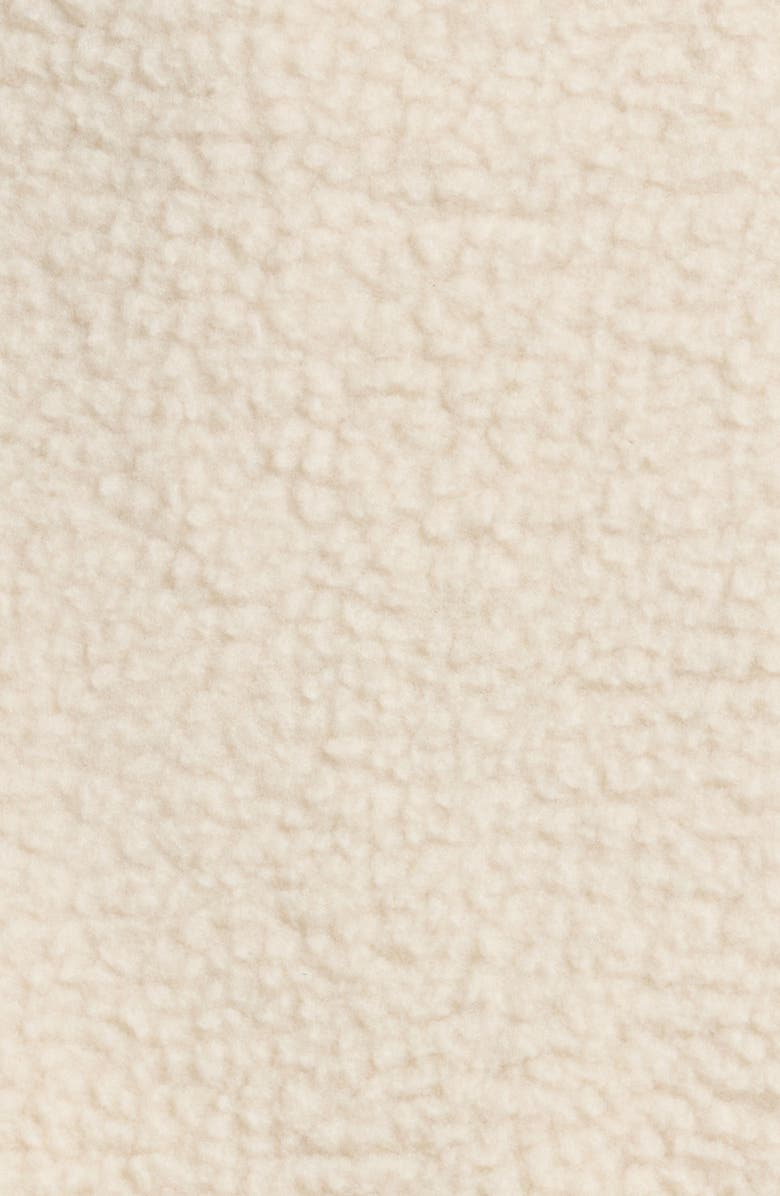 Halfdays Pieper Water Repellent Recycled Polyester Fleece Quarter Zip Top, Alternate, color, Oat Milk