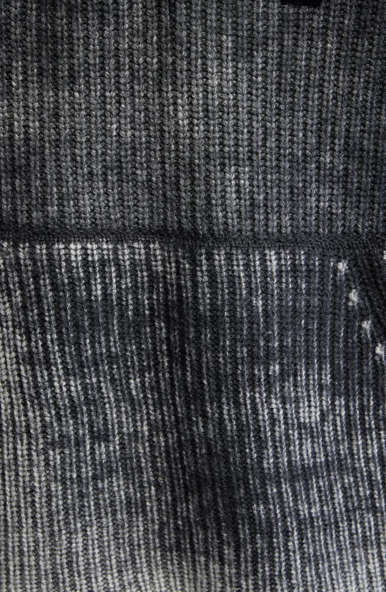 RtA Jasper Washed Relaxed Fit Hoodie, Alternate, color, Black Glitch