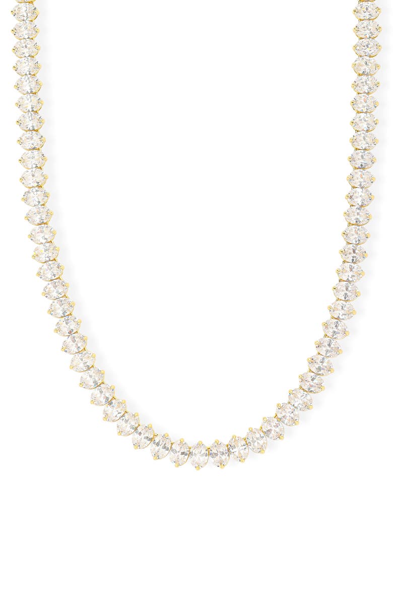 Melinda Maria Hello Gorgeous Tennis Necklace, Main, color,