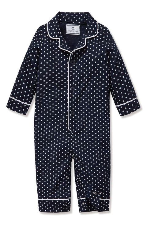 Print One-Piece Brushed Twill Pajamas (Baby)