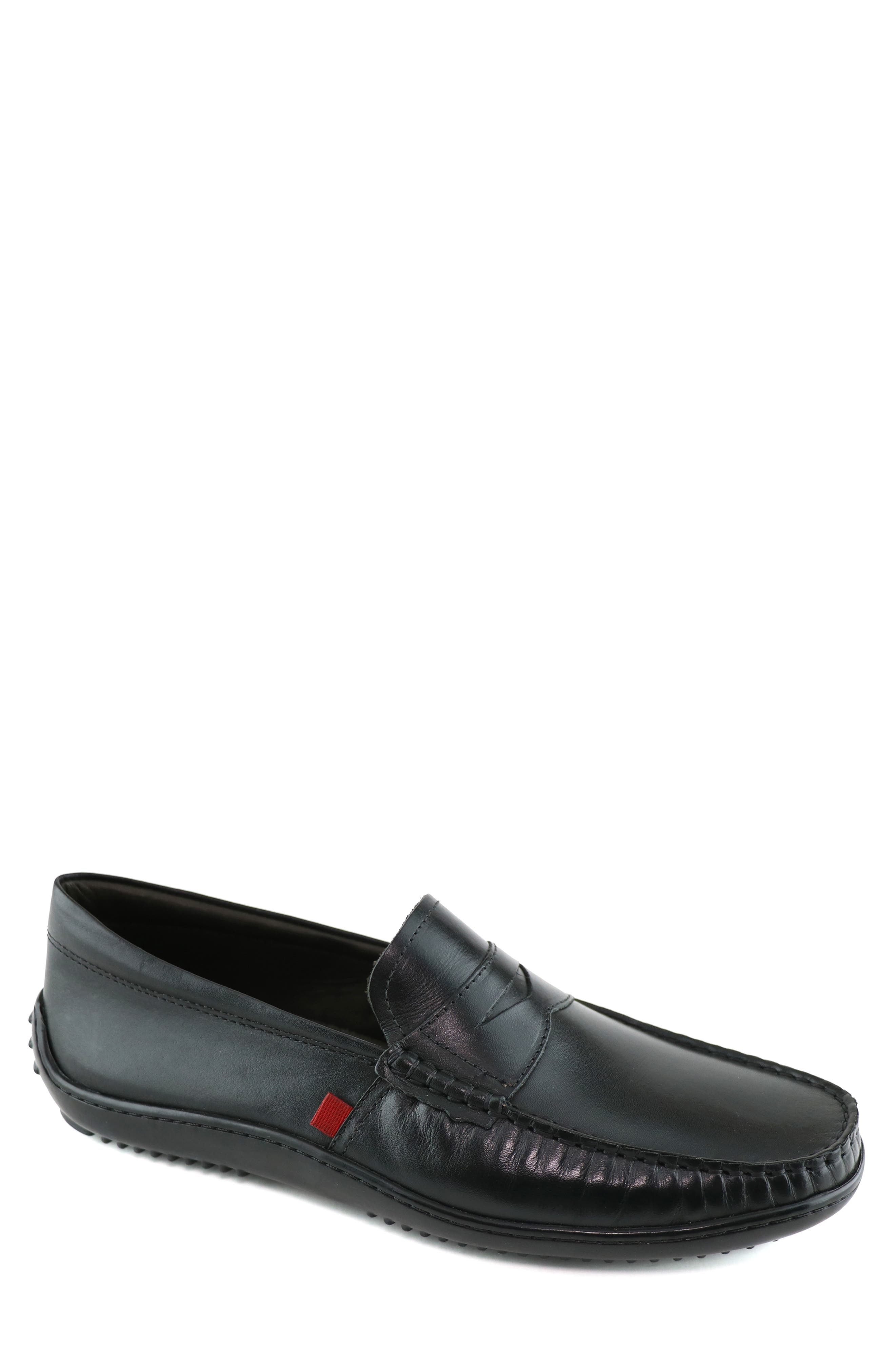 Park Hill Driving Shoe, Main, color, BLACK NAPA