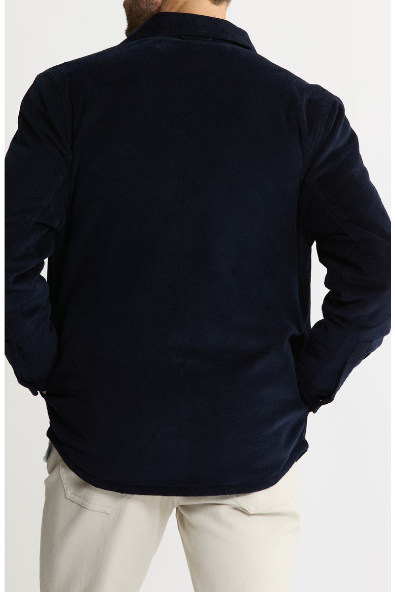 Stretch Cotton Corduroy Faux Shearling Lined Jacket, Alternate, color, NAVY