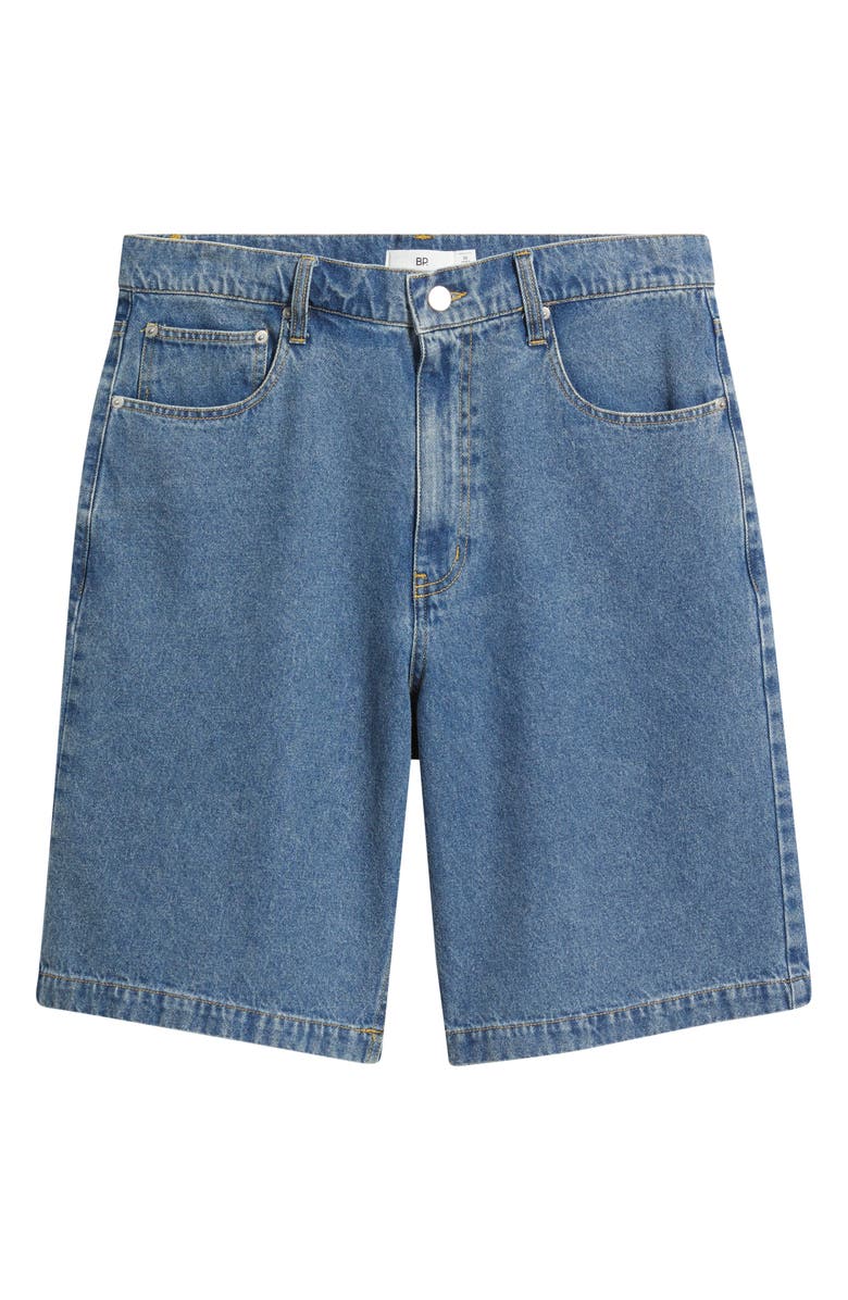 BP. Baggy Denim Shorts, Alternate, color, Blue Mid Wash