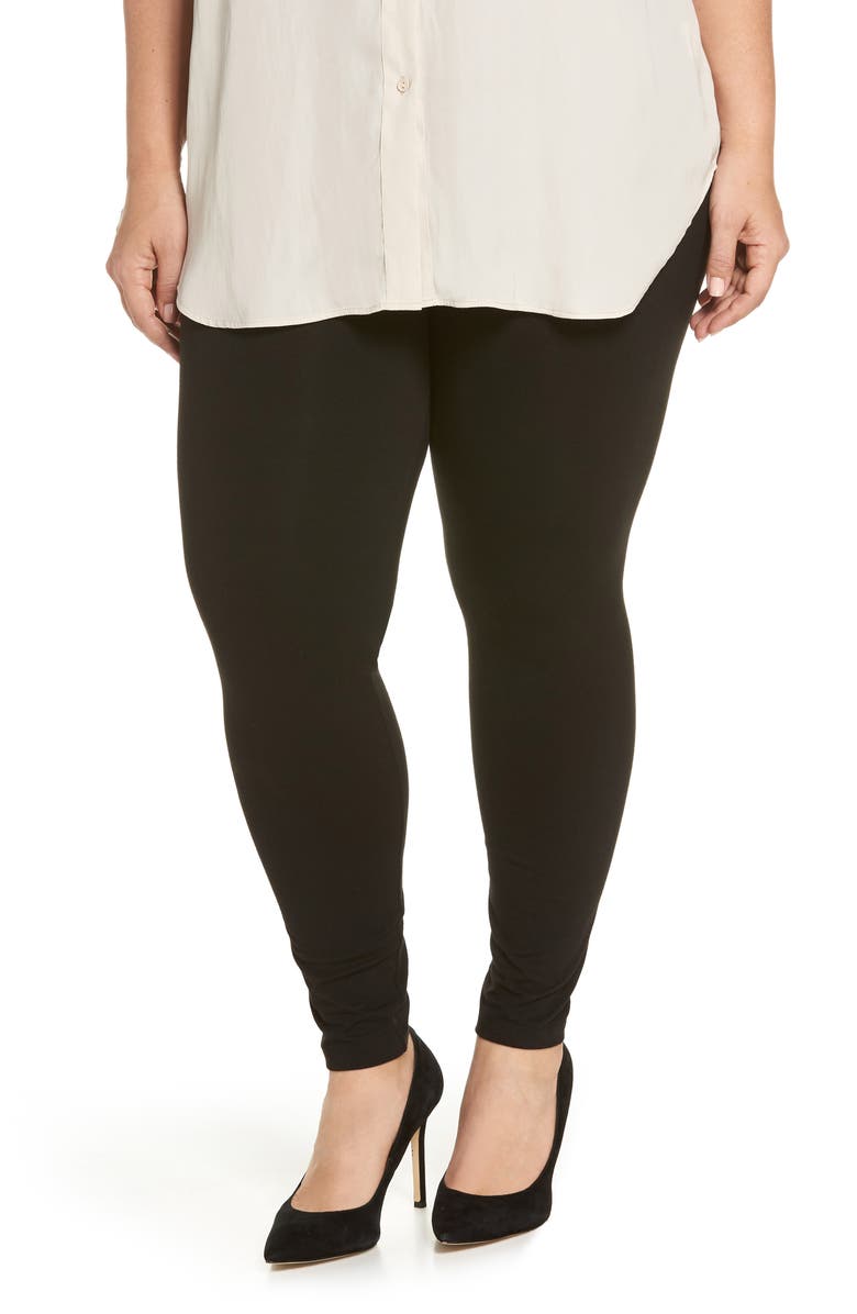Hue High Rise Leggings, Main, color, Black