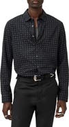 John Varvatos Luca Geometric Button-Up Shirt
