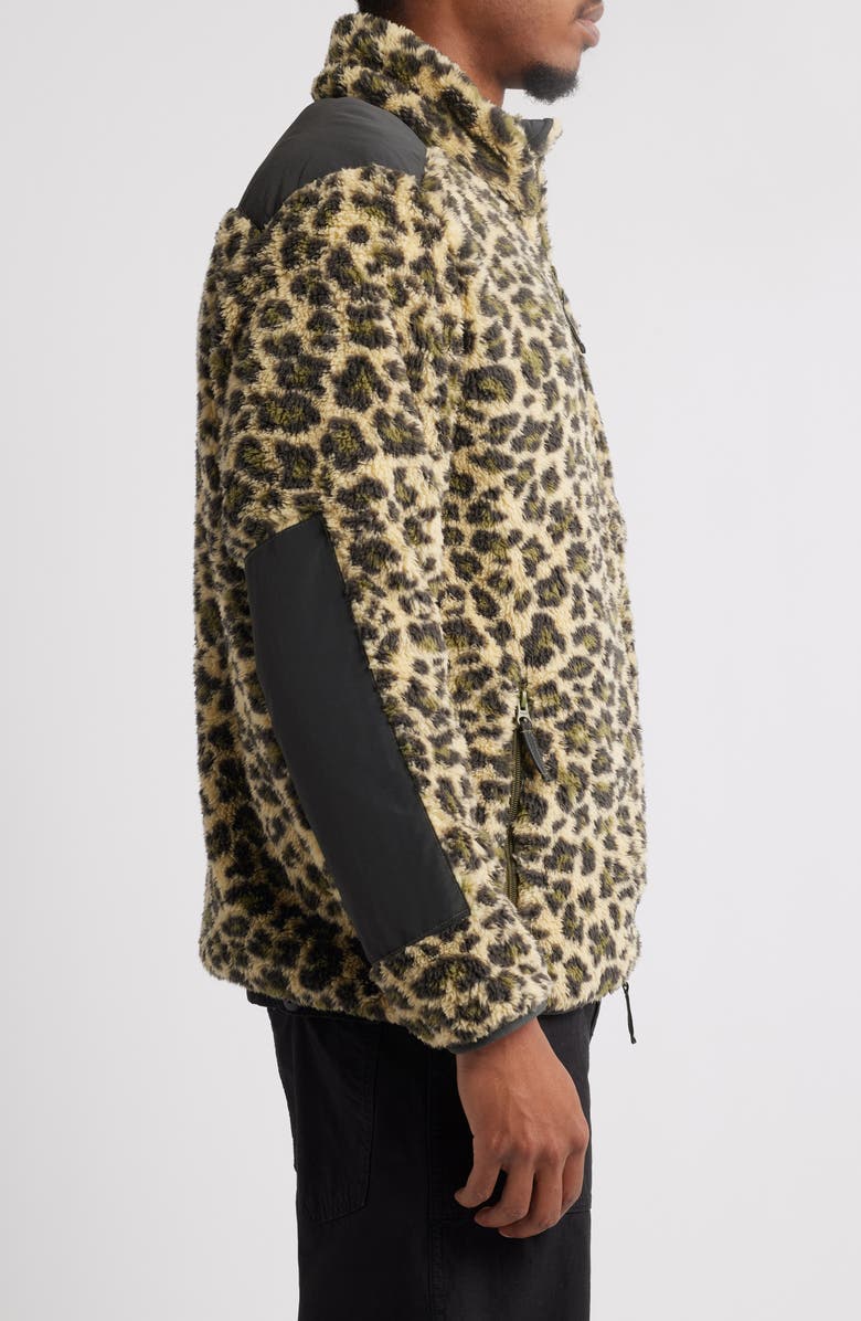 STAN RAY Leopard Print Faux Shearling Jacket, Alternate, color, 