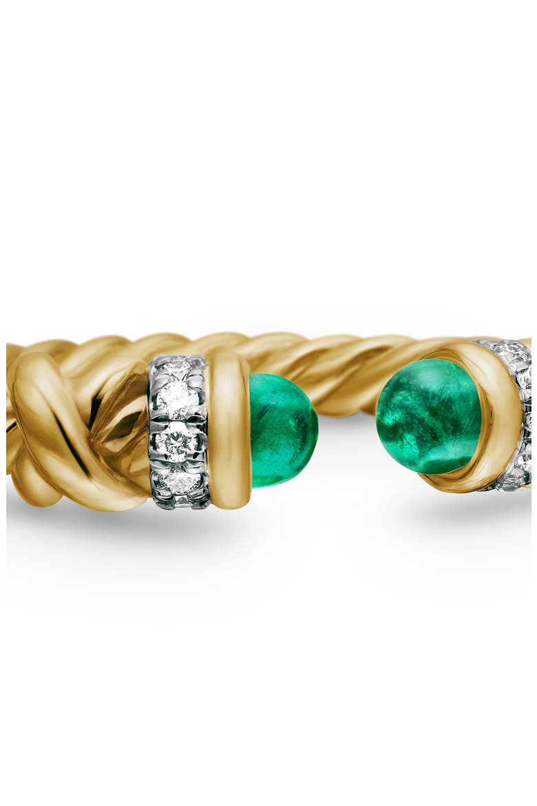 Petite Helena Open Ring, Alternate, color, EMERALD