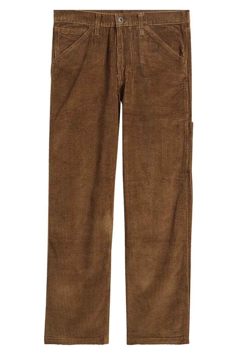 568 Loose Straight Carpenter Corduroy Pants, Alternate, color, DESERT PALM