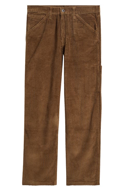 568 Loose Straight Carpenter Corduroy Pants