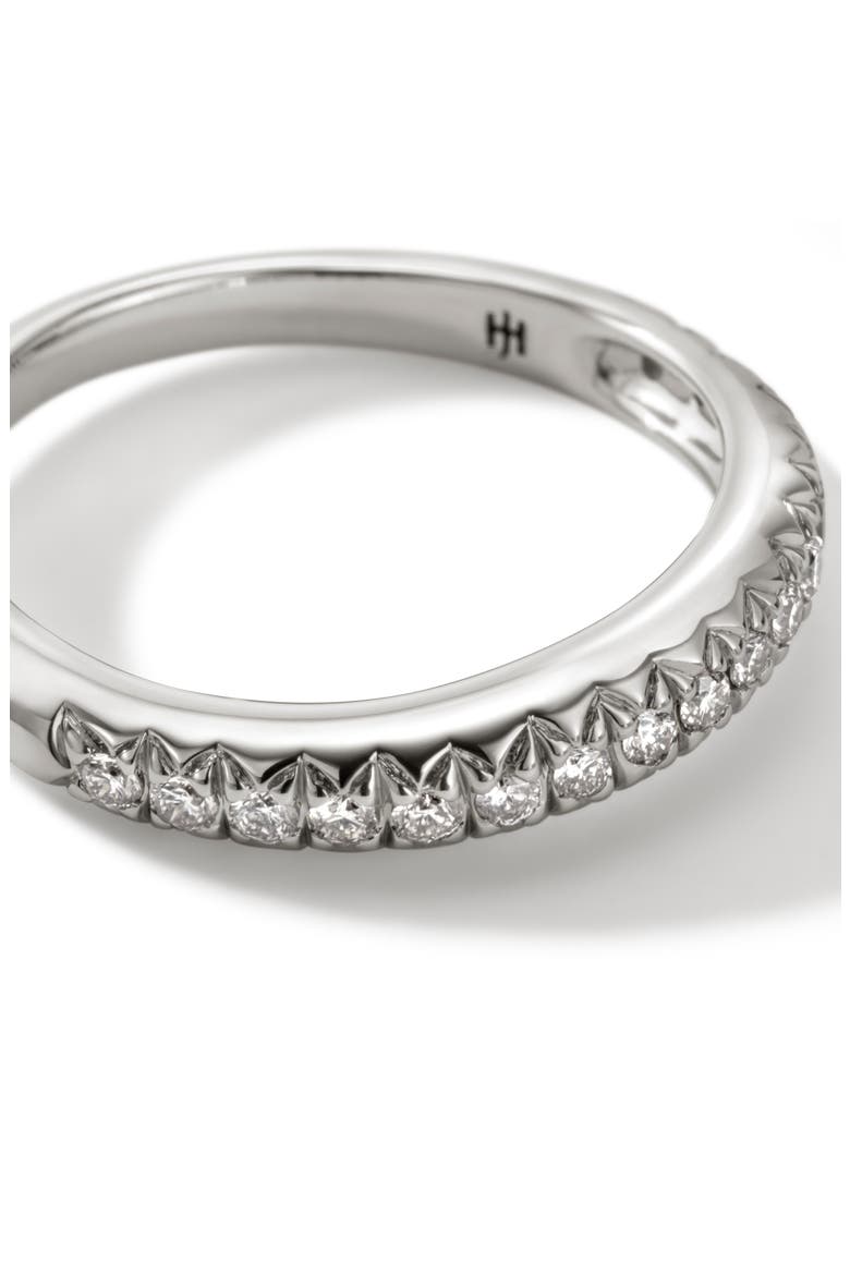 Surf Pavé Diamond Band Ring, Alternate, color, SILVER
