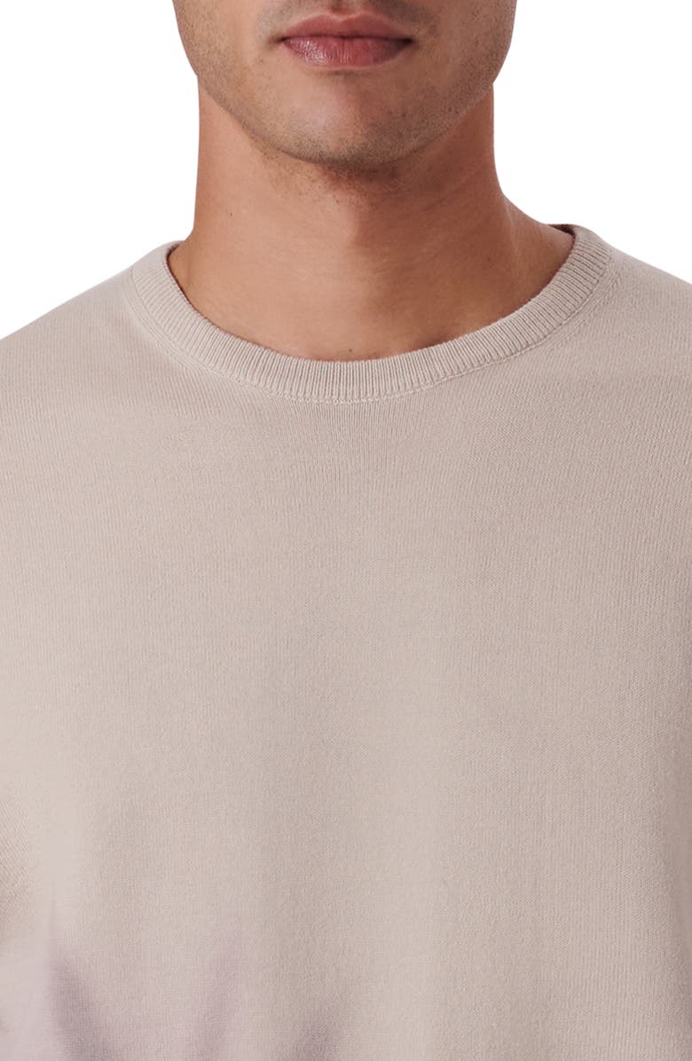 Bugatchi Leaf Print Cotton Sweater, Alternate, color, 