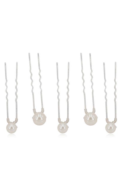 IVA PIN SET OF 5 IN SILVER
