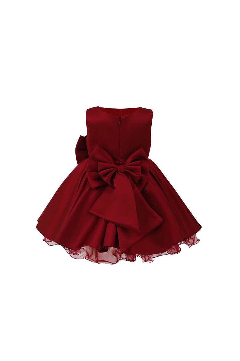 Bow Waist Dress, Alternate, color, Red