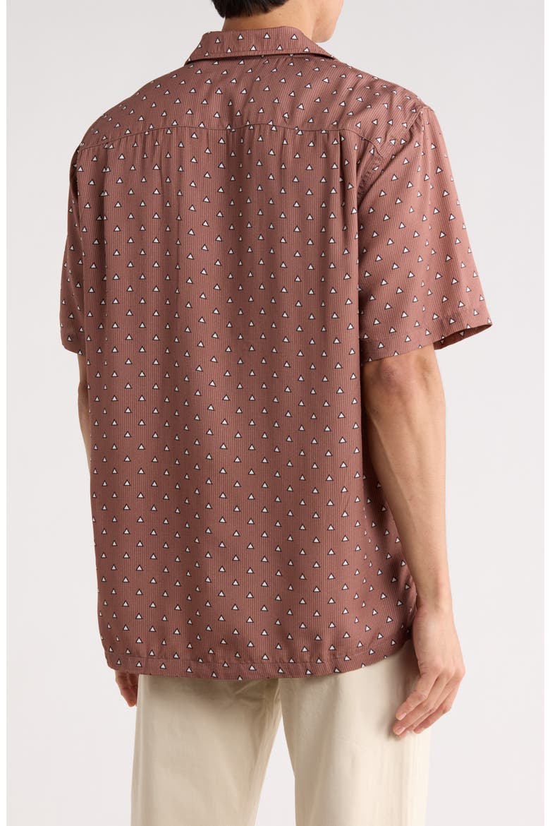 Alan Geo Print Camp Shirt, Alternate, color, WARM RED MULTI