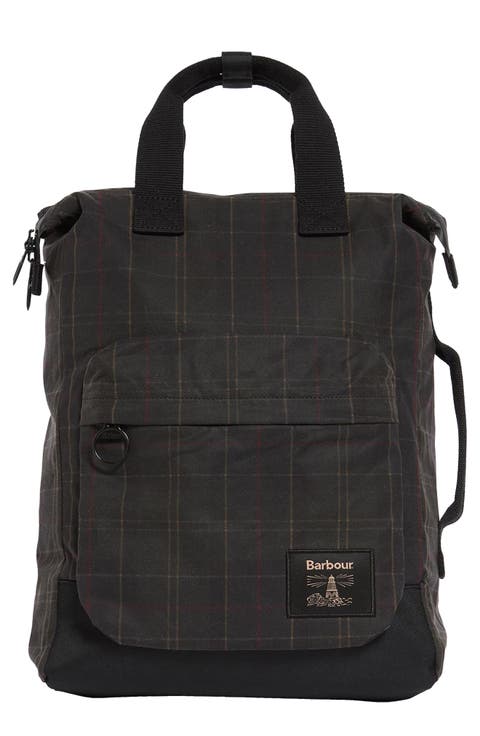 Field Tartan Waxed Backpack