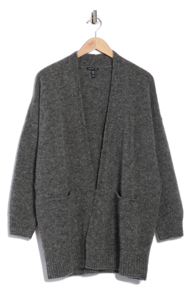 Eileen Fisher Pocket Cardigan, Alternate, color, Meteor
