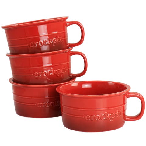 Appleton 24oz Stoneware 4 Piece Soup Mug Set