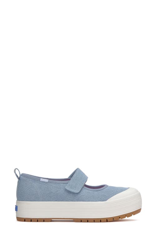 Keds Women's Mary Jane Denim Canvas Sneakers In Light Blue