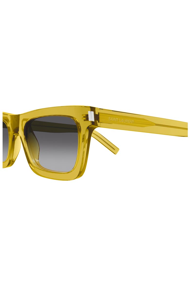 Betty 54mm Rectangular Sunglasses, Alternate, color, YELLOW