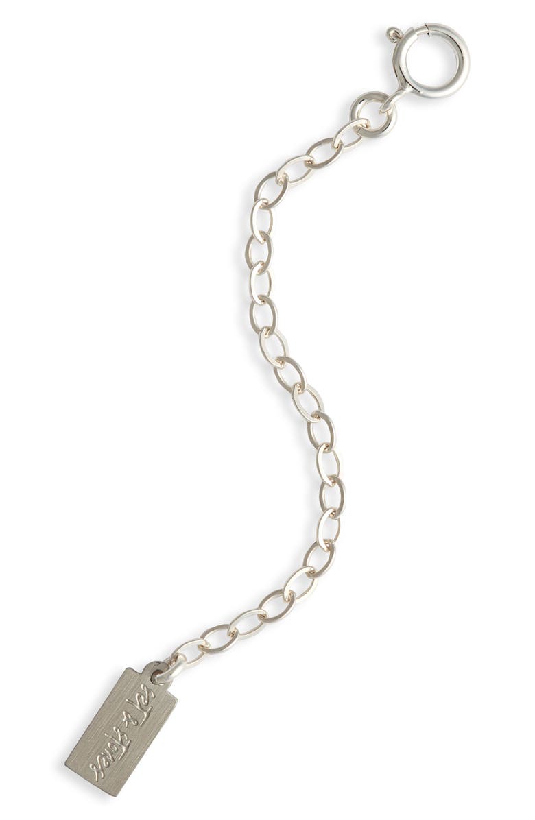 Set & Stones Extender Chain, Main, color, Sterling Silver