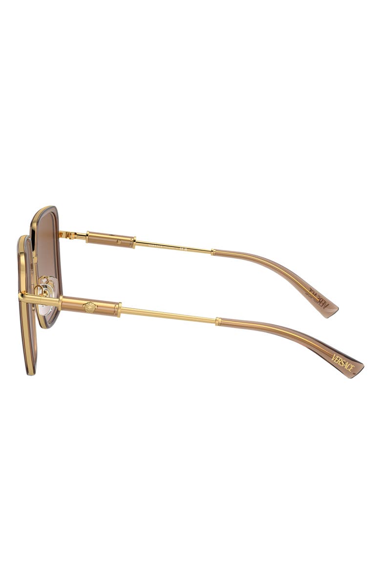 Versace 56mm Gradient Square Sunglasses, Alternate, color,