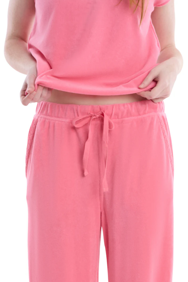 Crochet Trim Wide Leg Pant, Alternate, color, Pink Lemonade