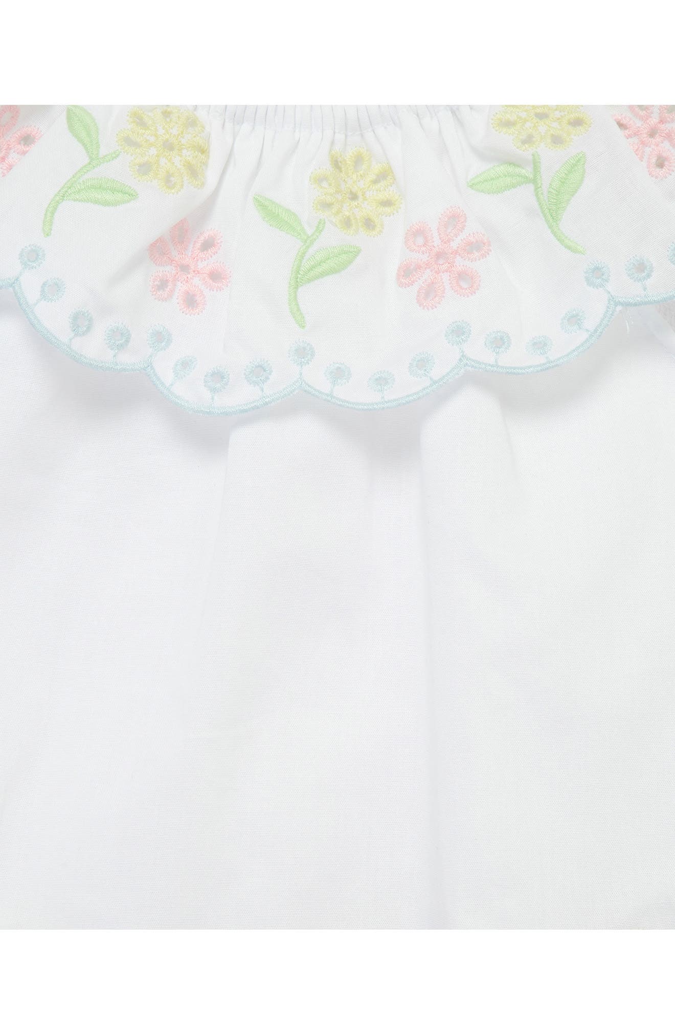 Little Me Cotton Eyelet Dress, Bloomers & Headband Set (Women) | Nordstrom