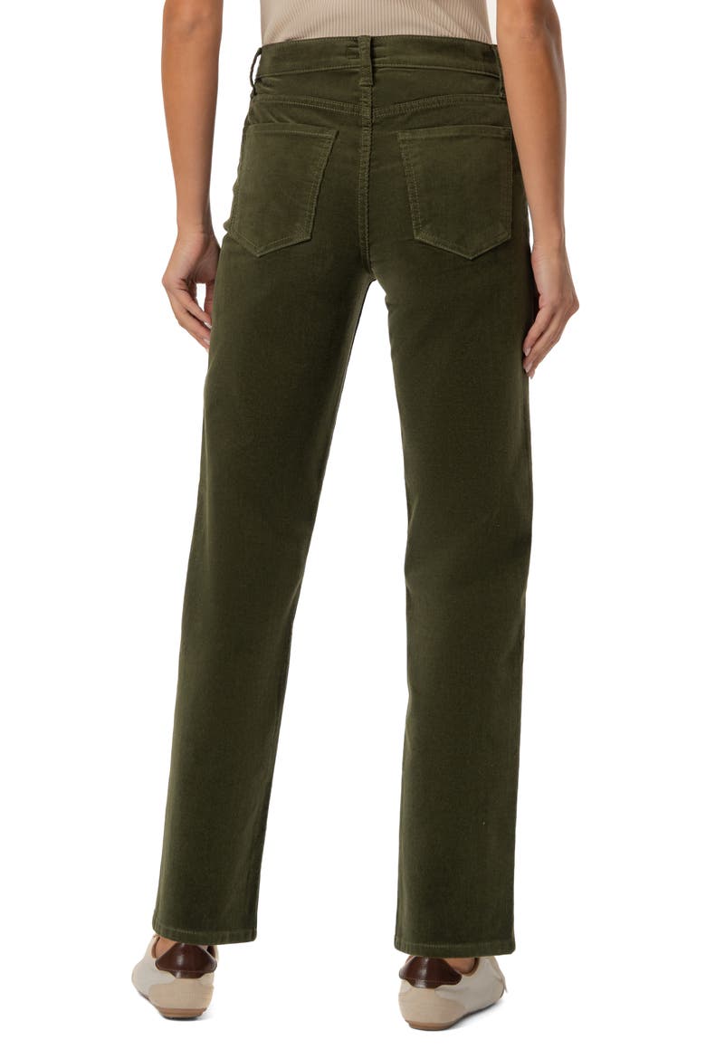 Avery High Waist Straight Leg Corduroy Pants, Alternate, color, TUSCAN OLIVE