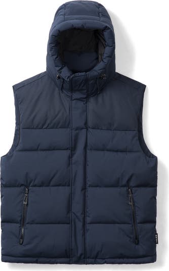 Boys hooded puffer vest deals