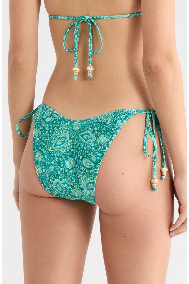 Ring Side Tie Bikini Bottoms, Alternate, color, EMERALD AURA