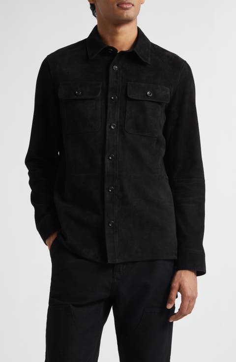 Calloway Insulated Lambskin Suede Shirt Jacket