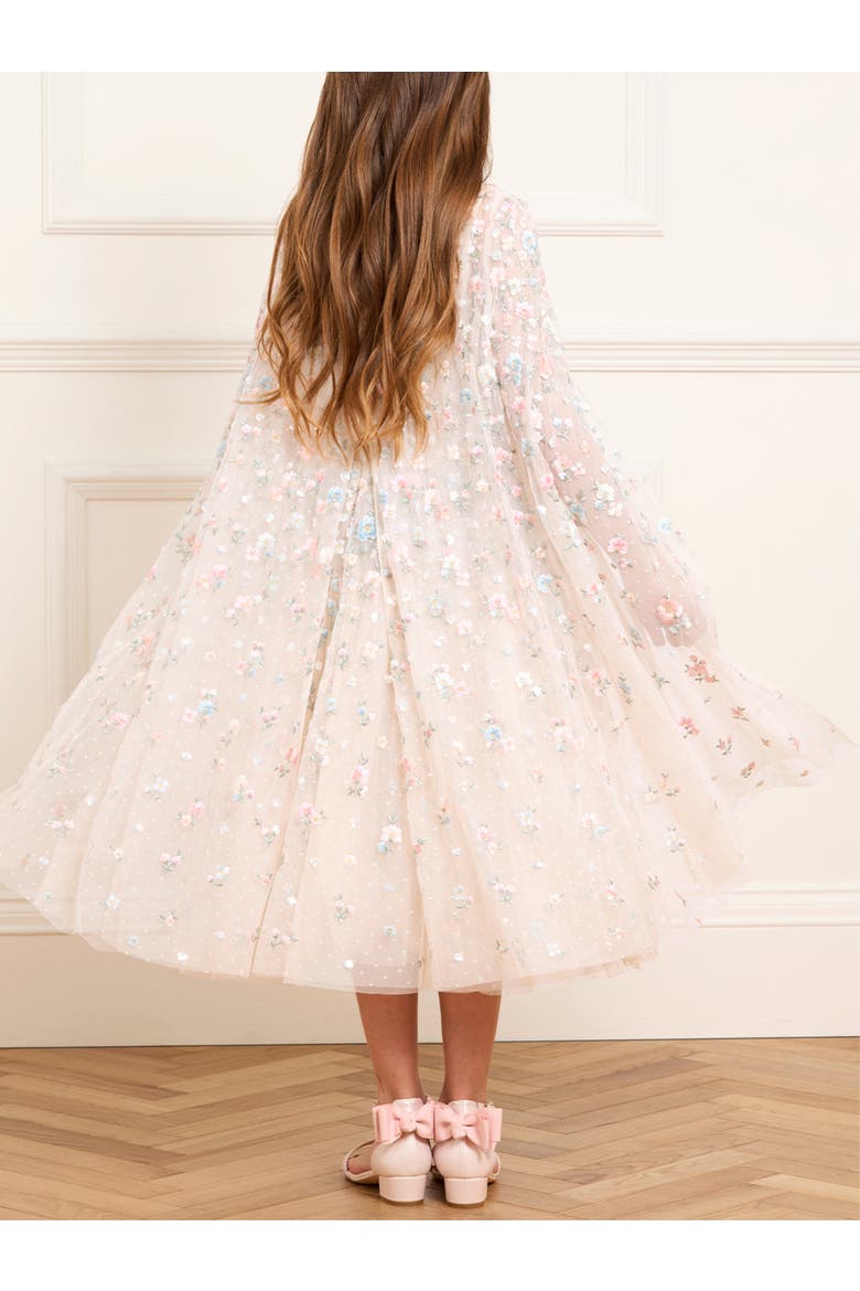 Dahlia Ditsy Cape Kids DressToddler, Little Kid, Big Kid, Alternate, color, Cream/Multi