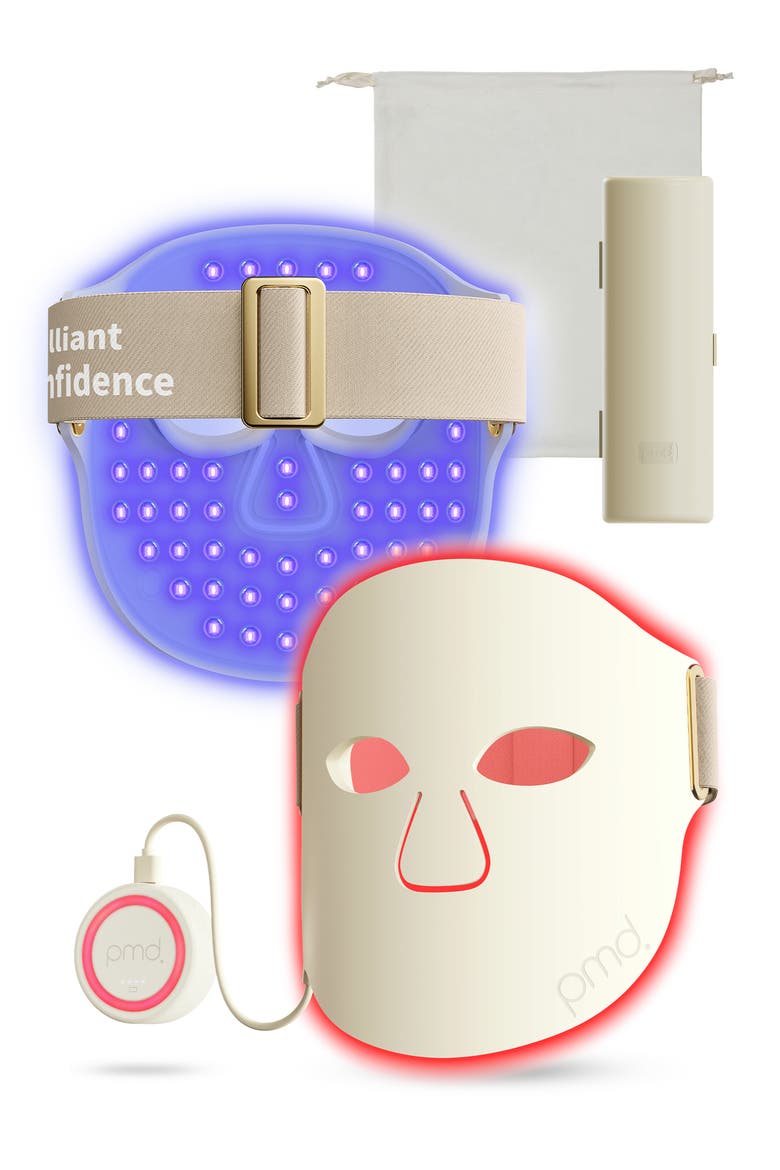 LED Light Therapy Mask, Main, color, CREAM