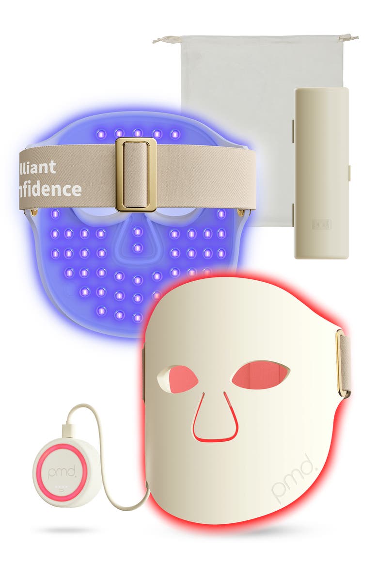 PMD LED Light Therapy Mask, Main, color, Cream