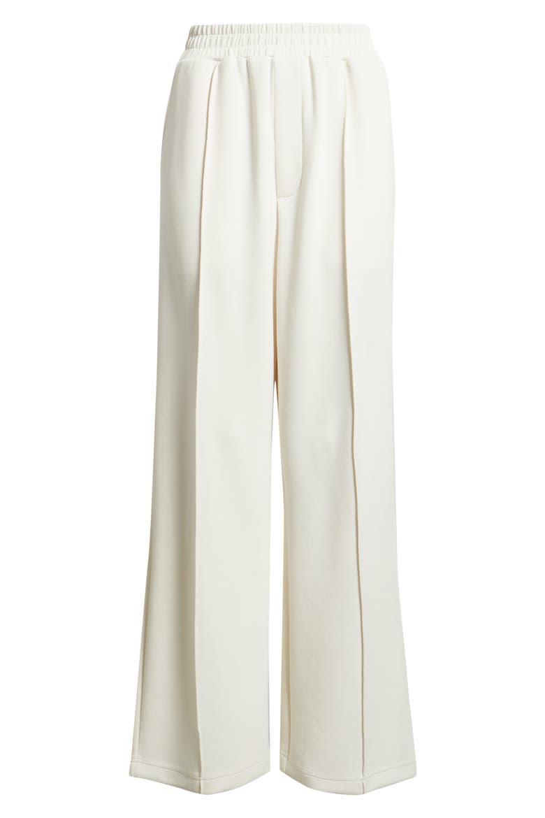 Pintuck Wide Leg Pants, Alternate, color, GARDENIA