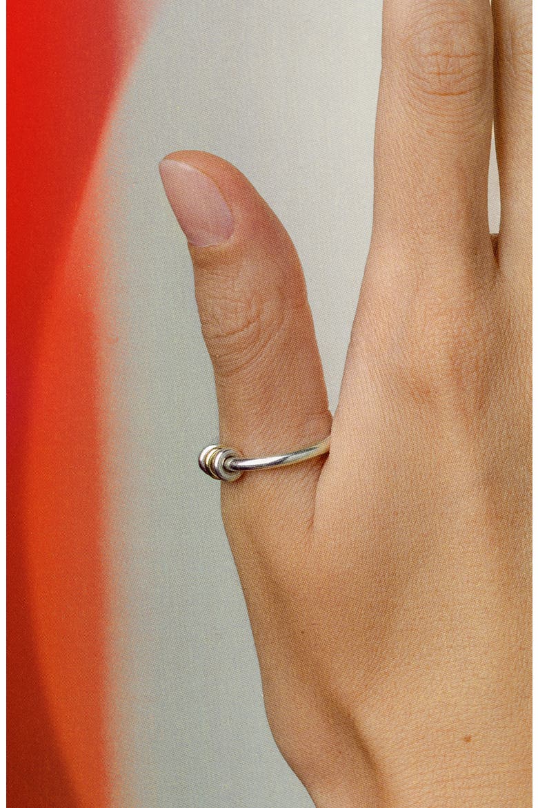 Sirius Mixed Metal Linked Ring, Alternate, color, SILVER