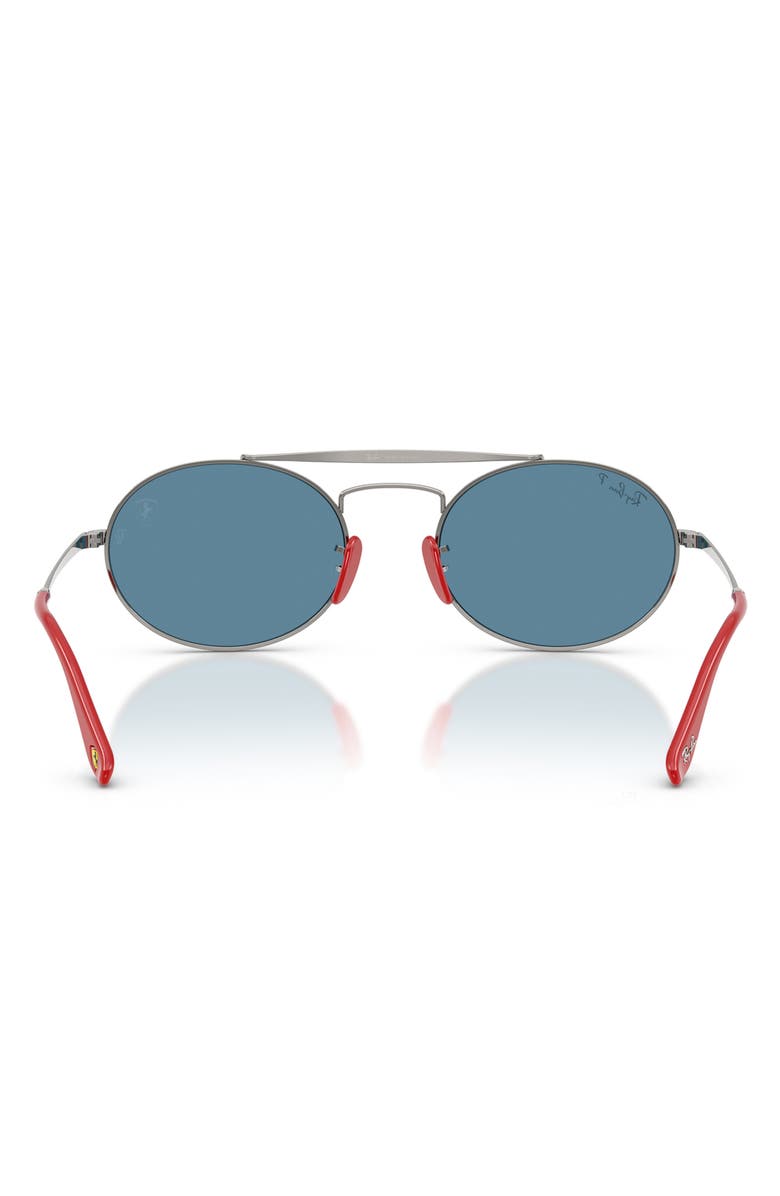 Ray-Ban x Ferrari 54MM Polarized Oval Sunglasses, Alternate, color,