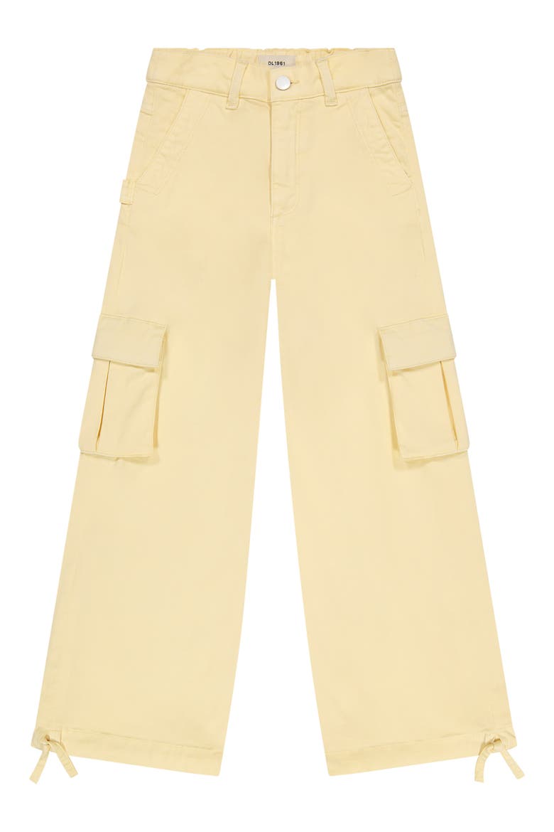 Kids' Lily Jogger Wide Leg Cargo Jeans, Main, color, CITRON
