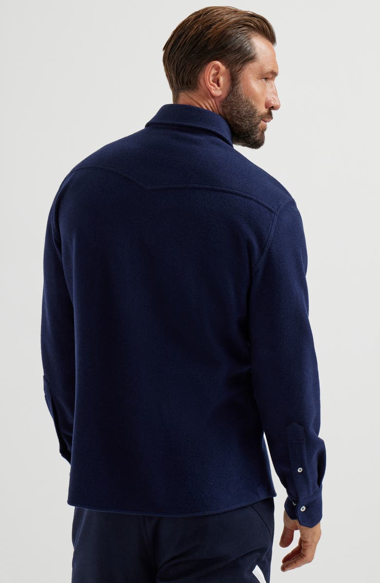 Brunello Cucinelli Shirt with snaps, Alternate, color, Navy Blue