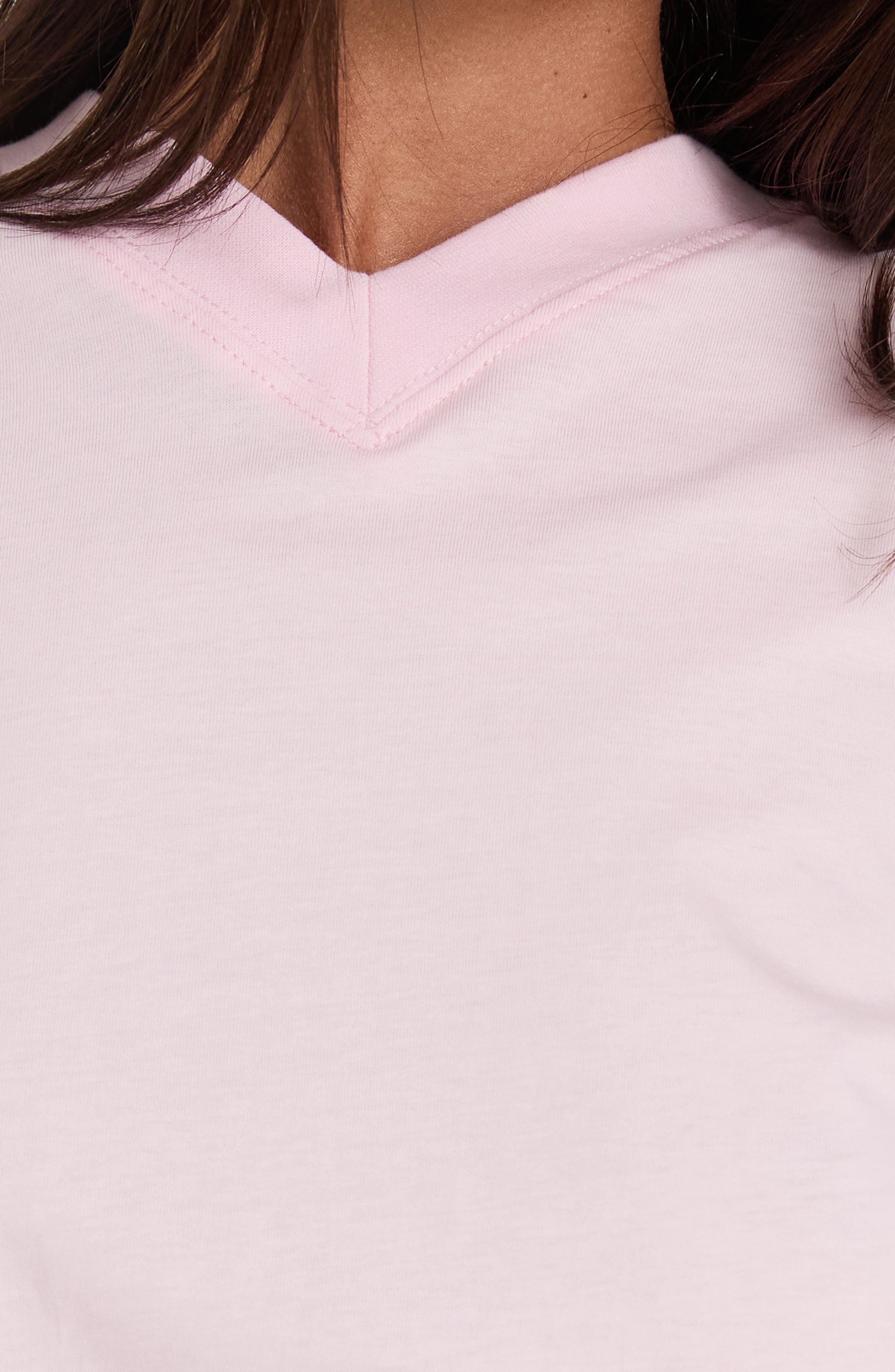 Princess Polly Settle Down Oversized Long Sleeve V-Neck T-Shirt (Women ...