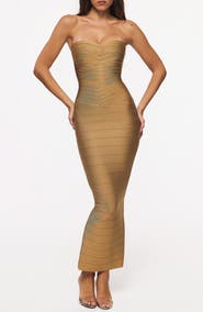 HOUSE OF CB The Sweetheart Shimmer Strapless Gown